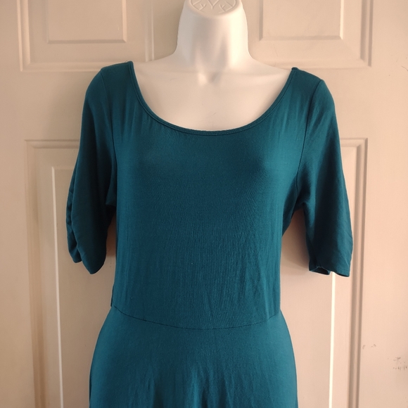 Touch me Green Short Sleeve Maxi Dress. Size XL - Picture 7 of 12